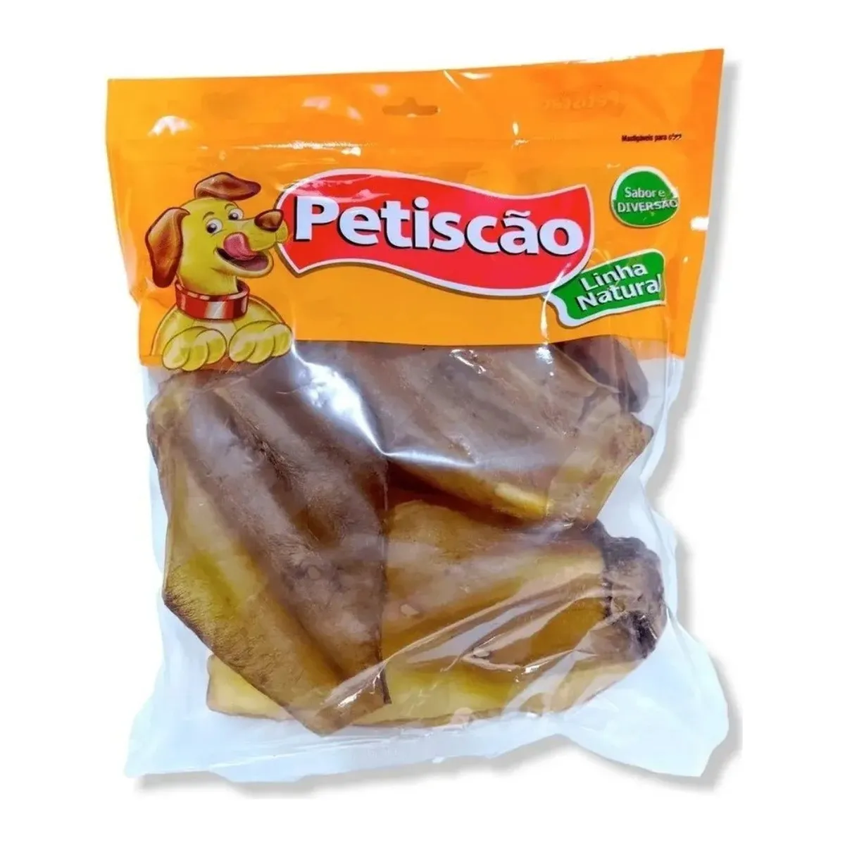 PETISCO PETISCAO ORELHA BOVINA NATURAL 5 UN